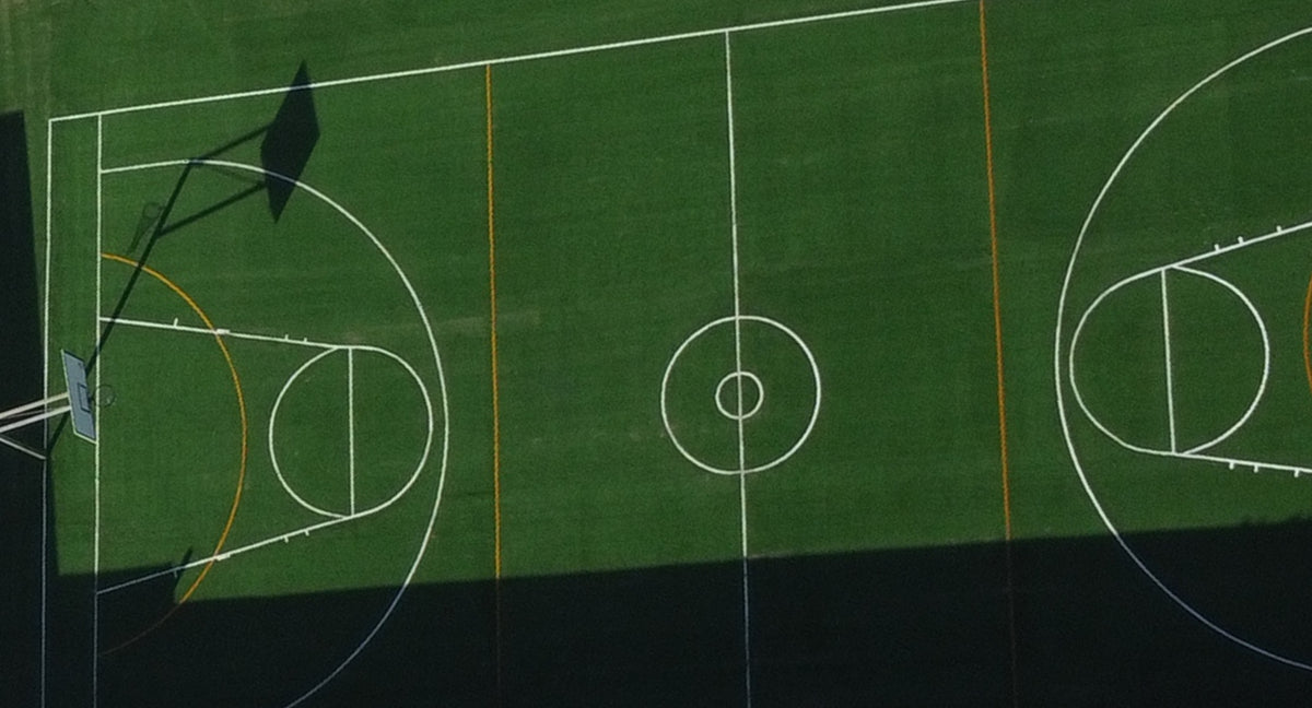 basketball and netball court artificial grass