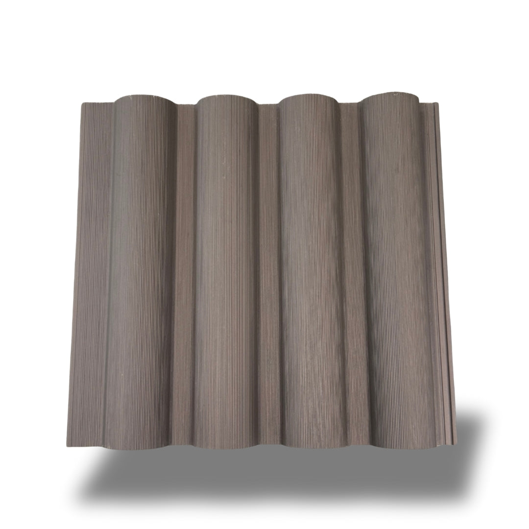 Luxury Round Cladding 2.9m length - Charcoal- composite cladding