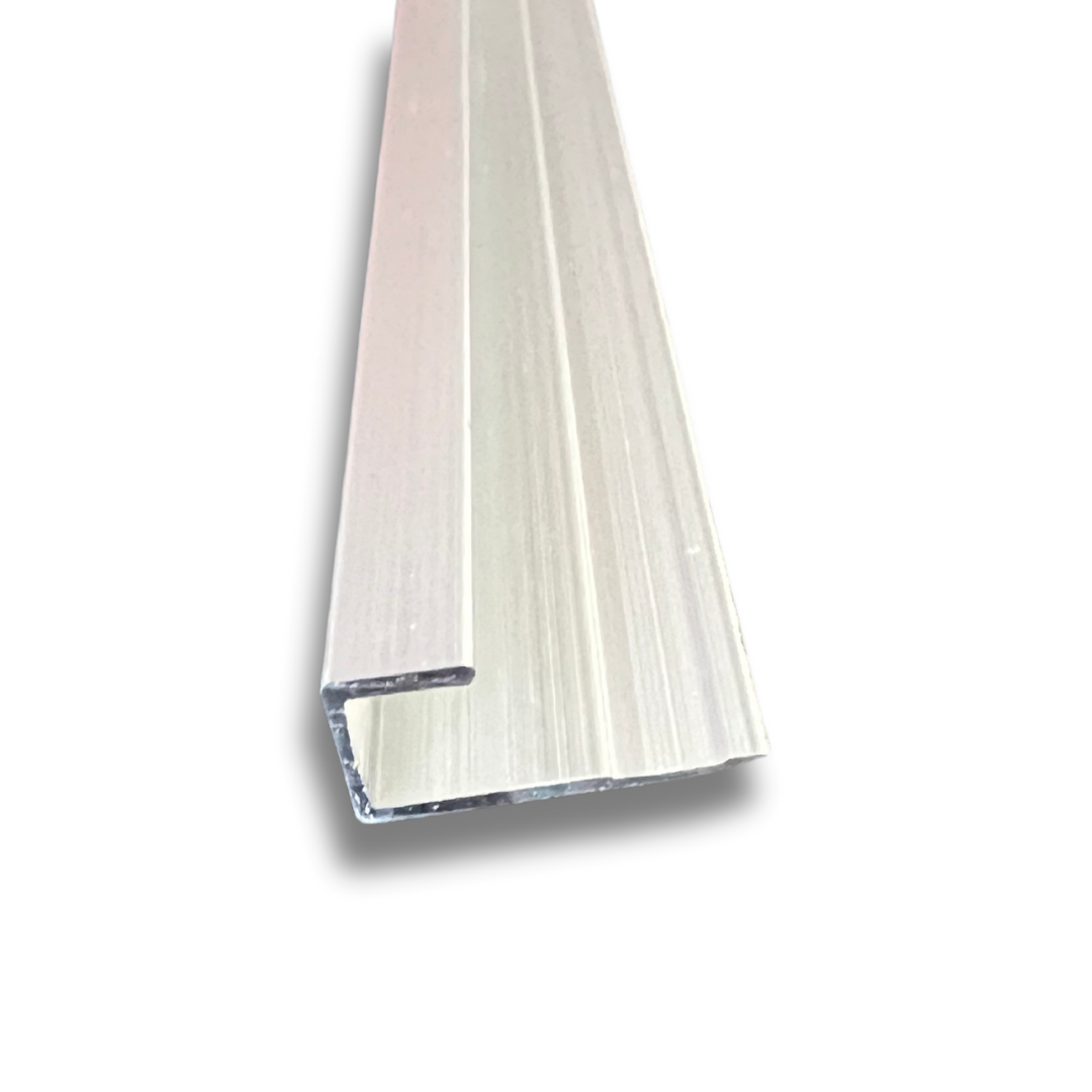 For installations where minimal glue is required, use our range of SPC joining bands to reduce the need for glue applications. Simply screw the metal bands directly to the walls studs and slot the spc panels within the grooves. When installed correctly, this allows for minimal - no glue.  Effortlessly join corners with the SPC corner join strip made of durable stainless steel.