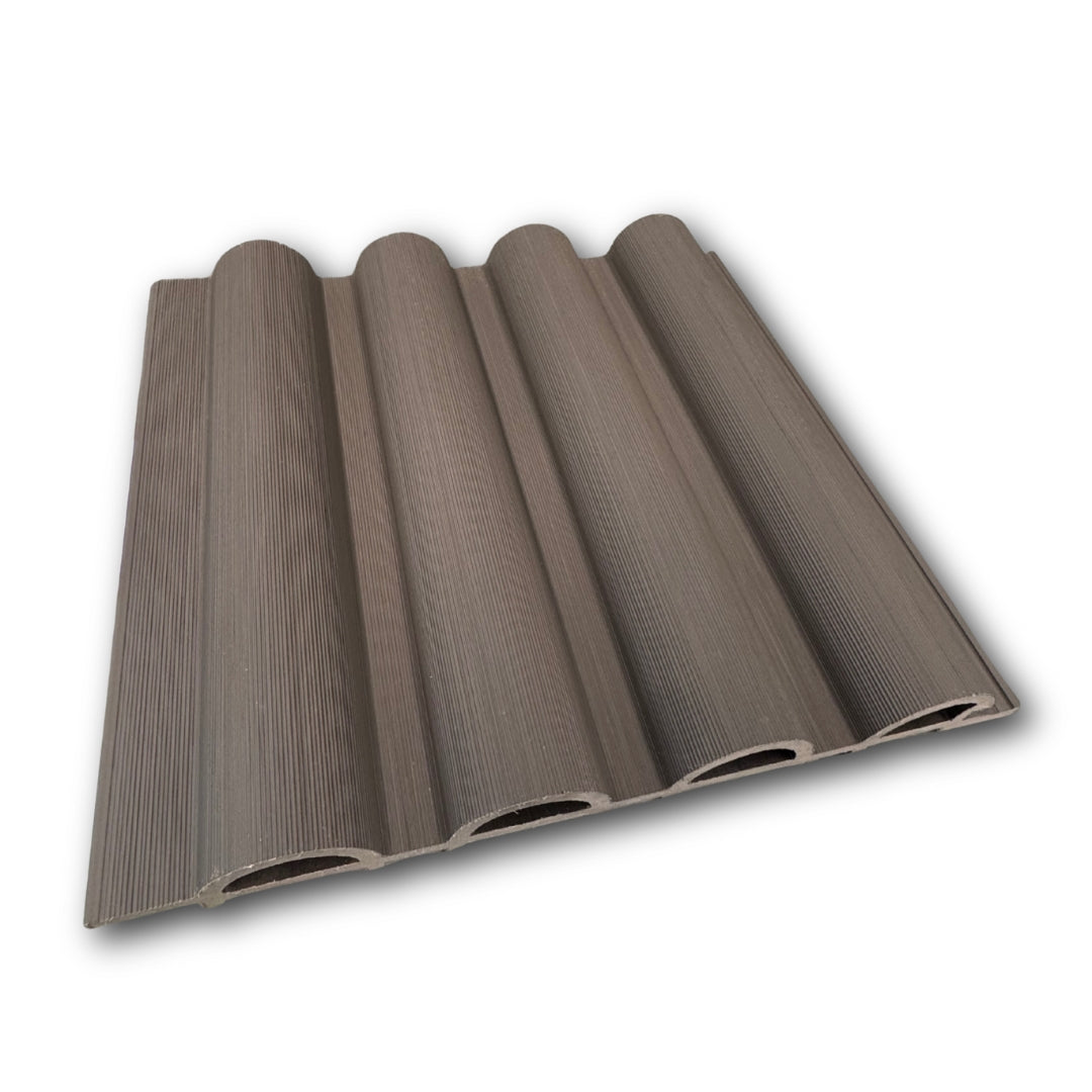 Luxury Round Cladding 2.9m length - Charcoal- composite cladding