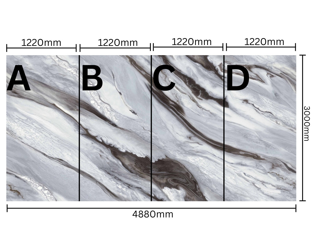 artificial marble stone wall tile SPC wet wall panel