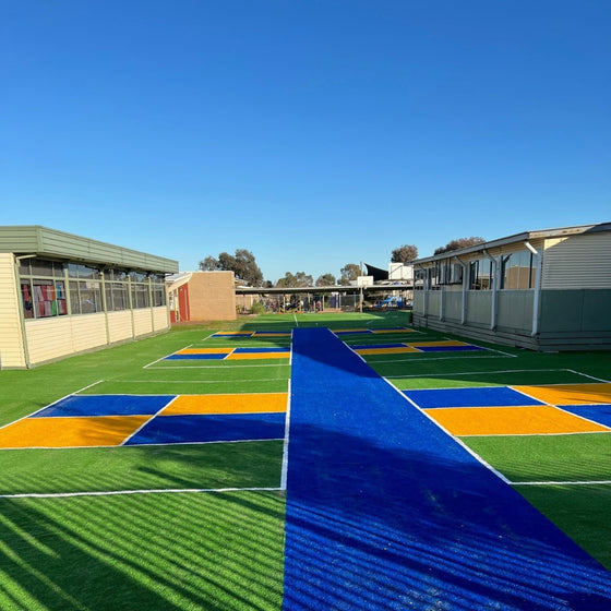 artificial grass multi purpose sports turf for schools childcare residential commercial synthetic grass installation