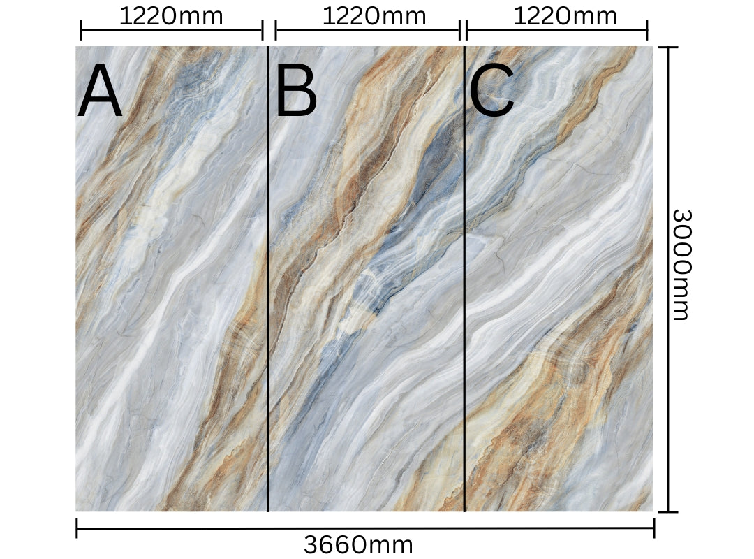 artificial marble stone wall tile SPC wet wall panel