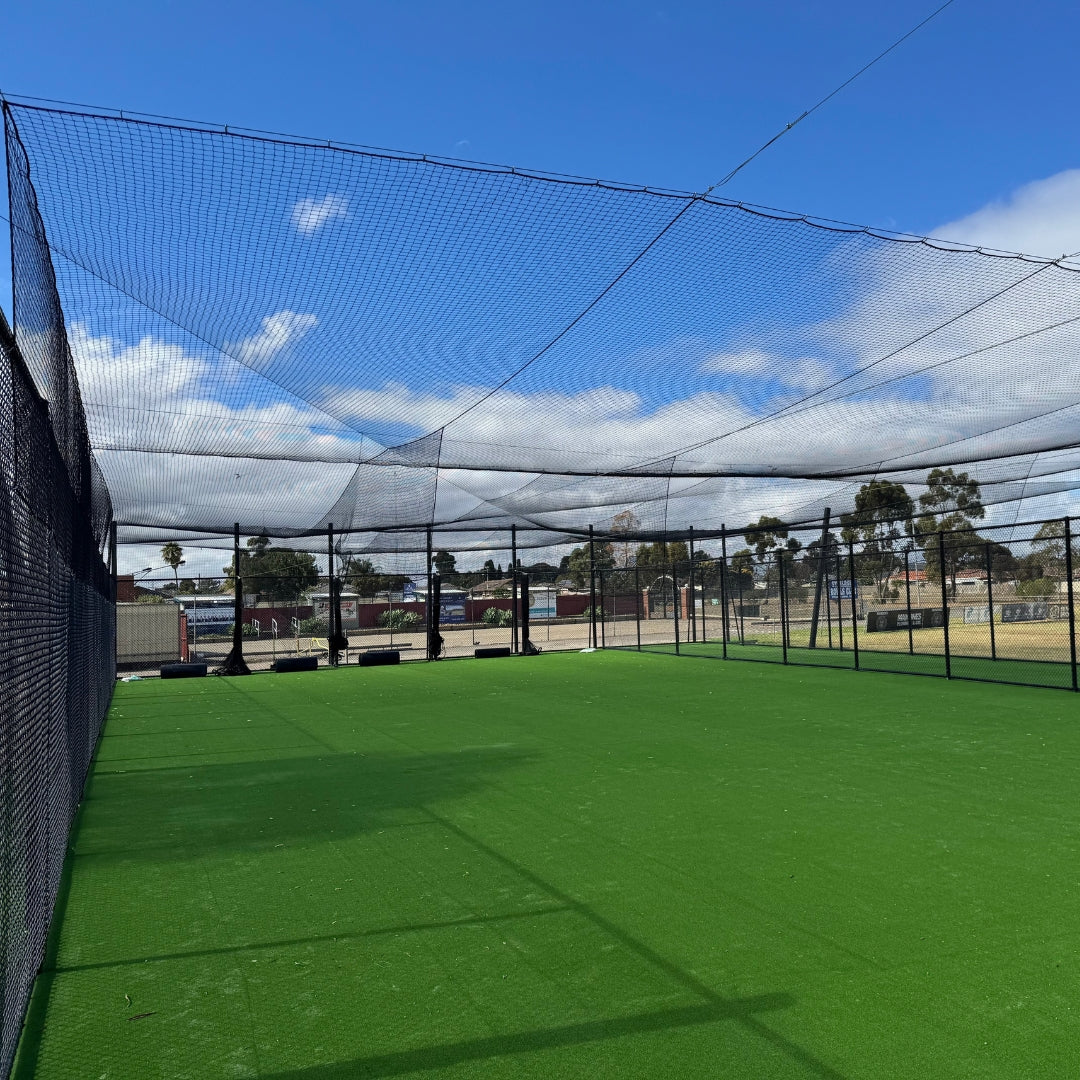 Ausgrass cricket surface across outdoor training nets