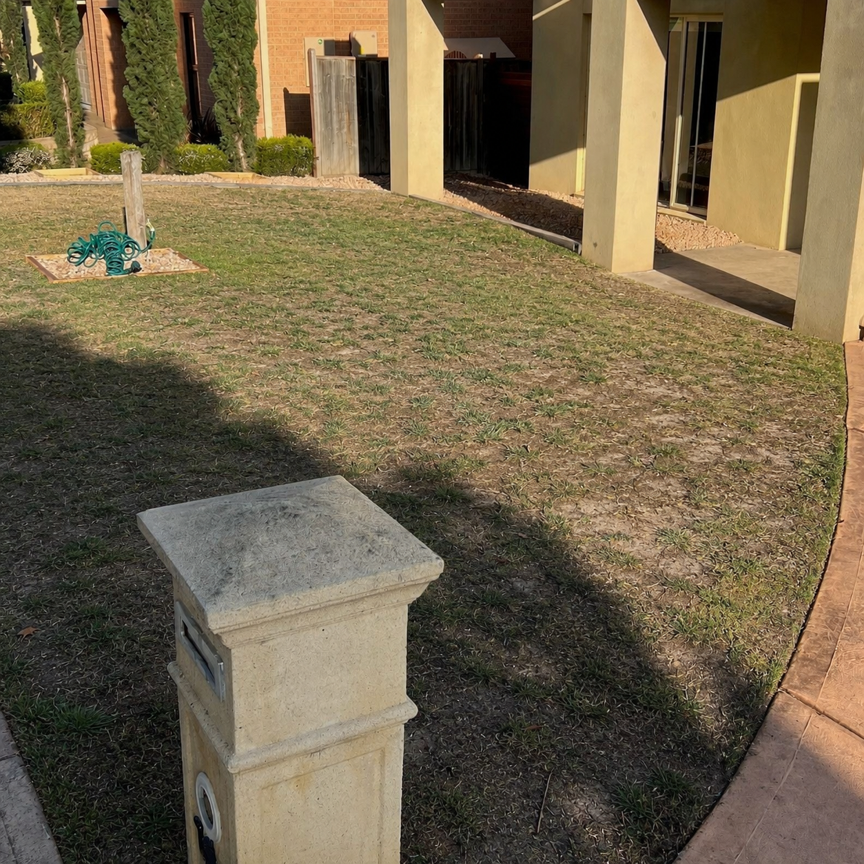 Backyard after Deluxe 40 artificial grass installation