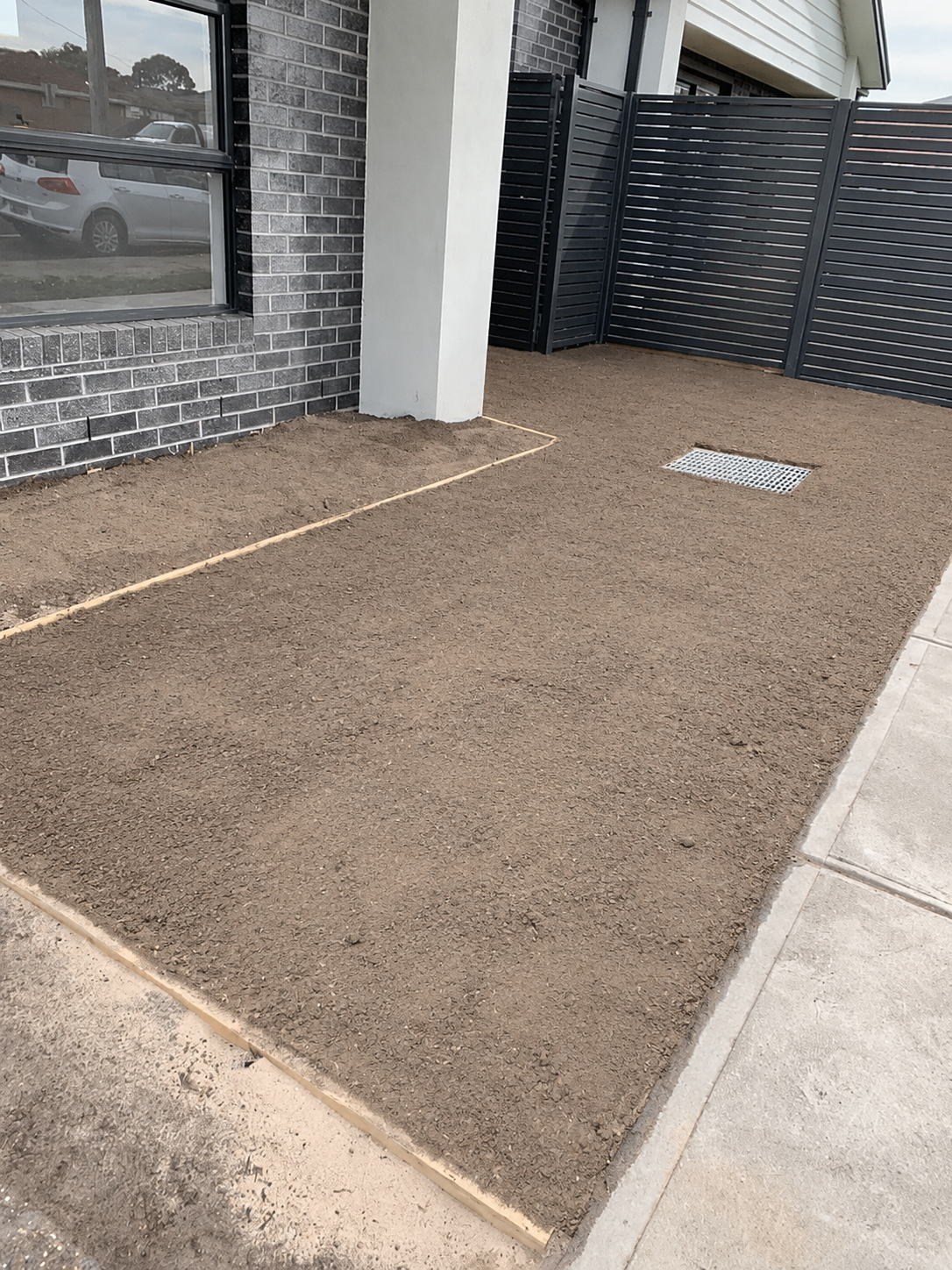 Backyard after Kastle Kool 40 artificial grass installation