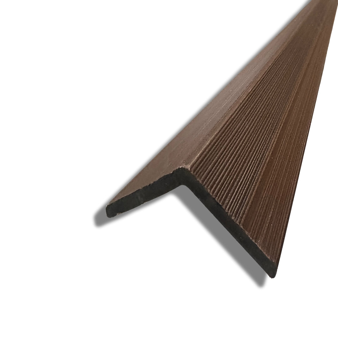 Shop the Walnut Composite Cladding Cap from AusGrass. A 2.9m timber-look composite trim for cladding edges, corners, window trims, cut-outs and wall finishes.