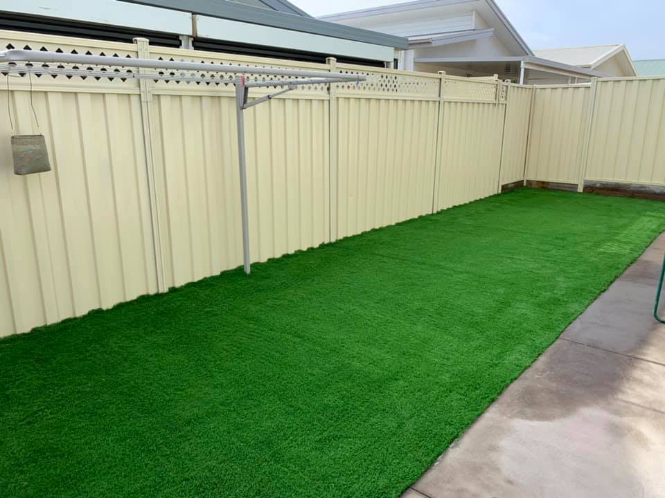 All Green 40 backing and drainage view