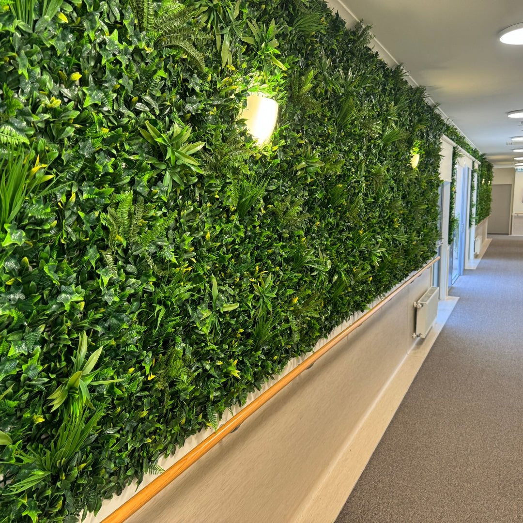 artificial green wall installation
