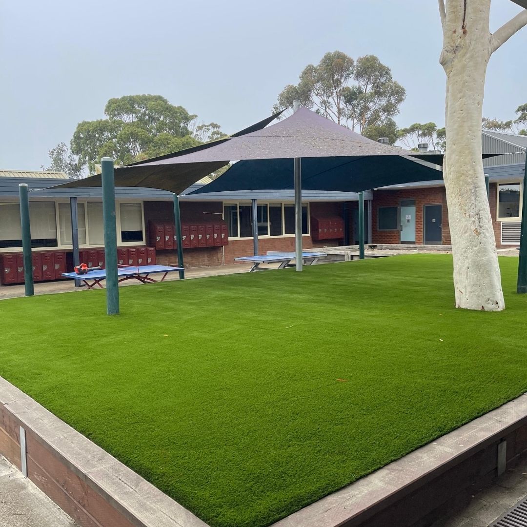 Bermuda 40mm artificial grass school installation