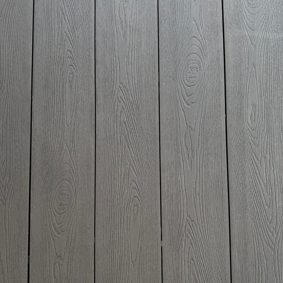 luxe black composite decking