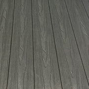 charcoal composite decking installed