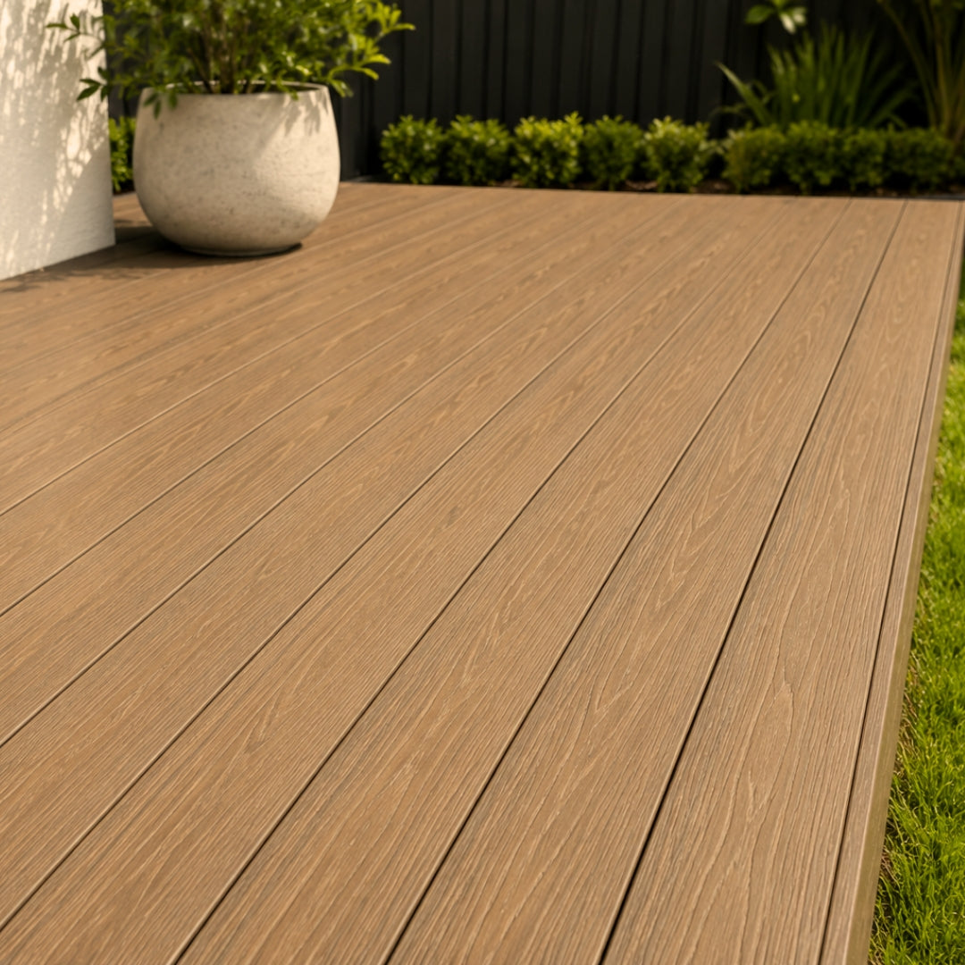 everwood range teak brown composite deck