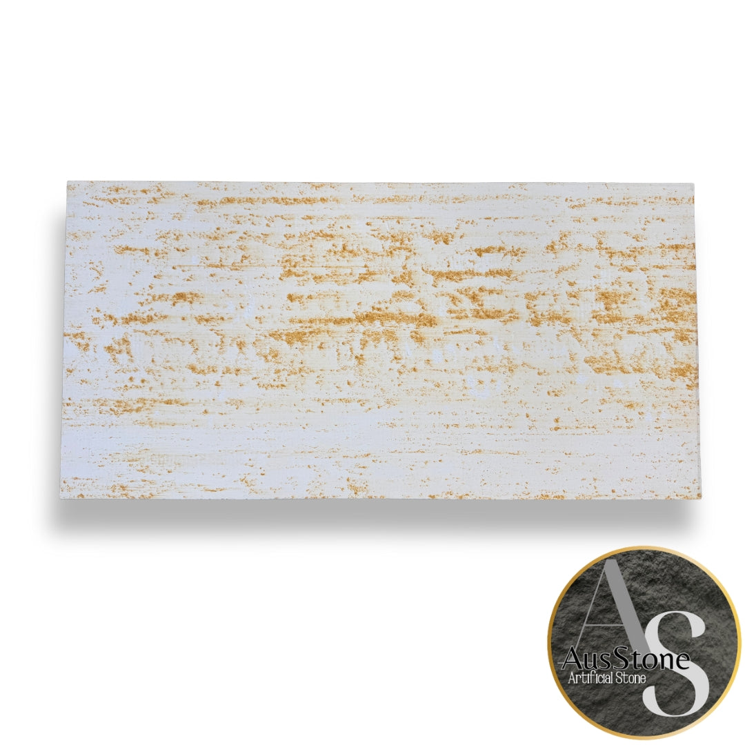 flexible white gold rustic tile