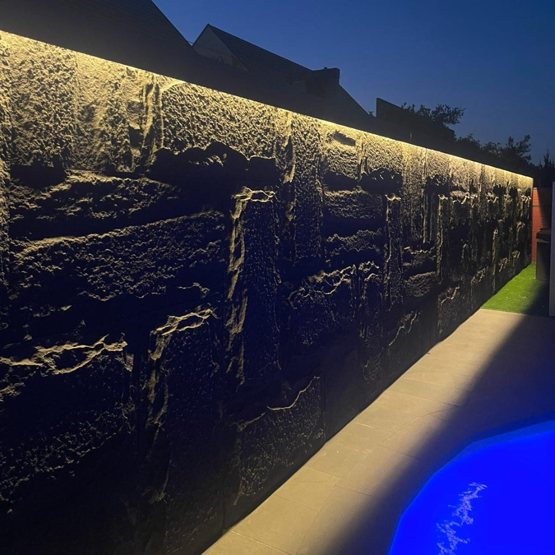 ausstone artificial stone wall cladding tile pu stone fake rock wall feature wall interior design exterior design garden rock wall stone