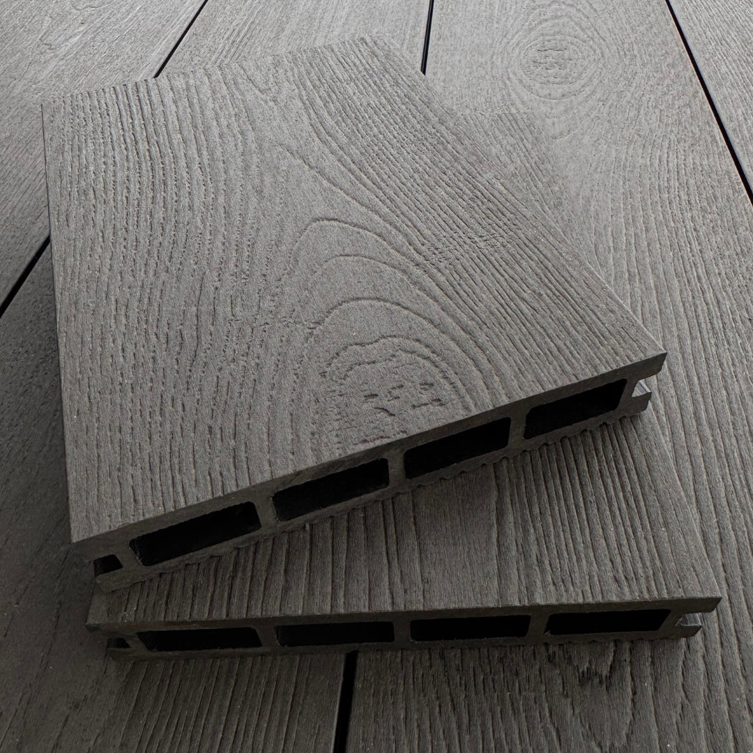 black composite decking