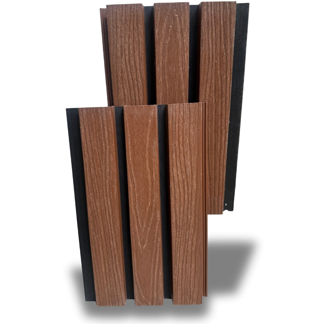 natural looking mahogany exterior composite wall cladding