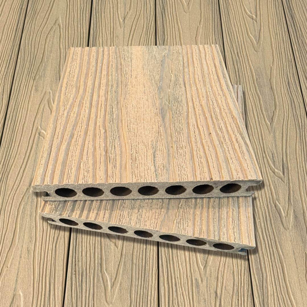 high quality co extrusion composite decking maple colour