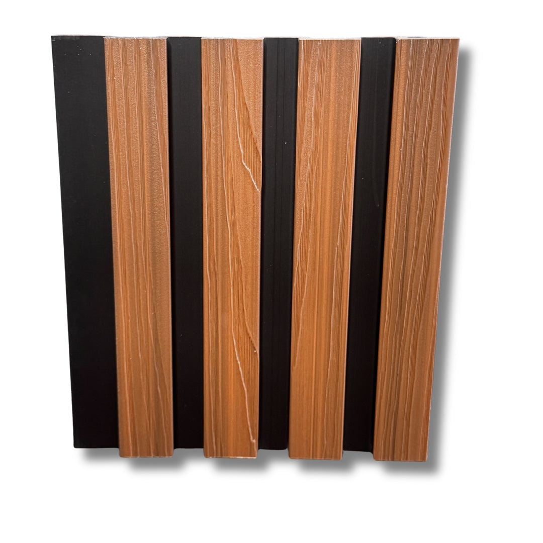 Line Texture Cladding Slimline Composite Cladding (textured) - Teak Two Tone – Ausgrass