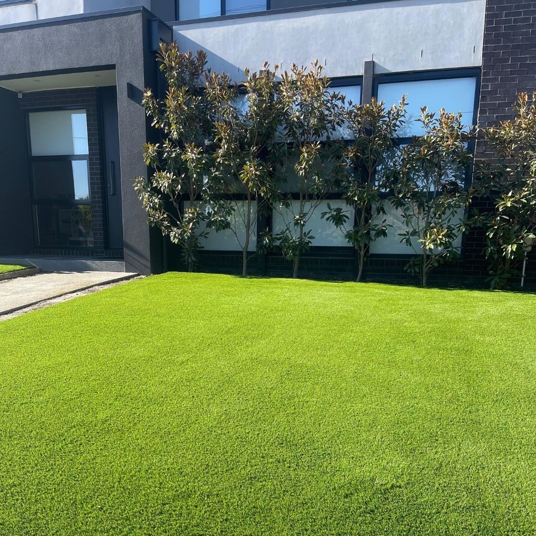 Plush 40mm artificial grass front yard