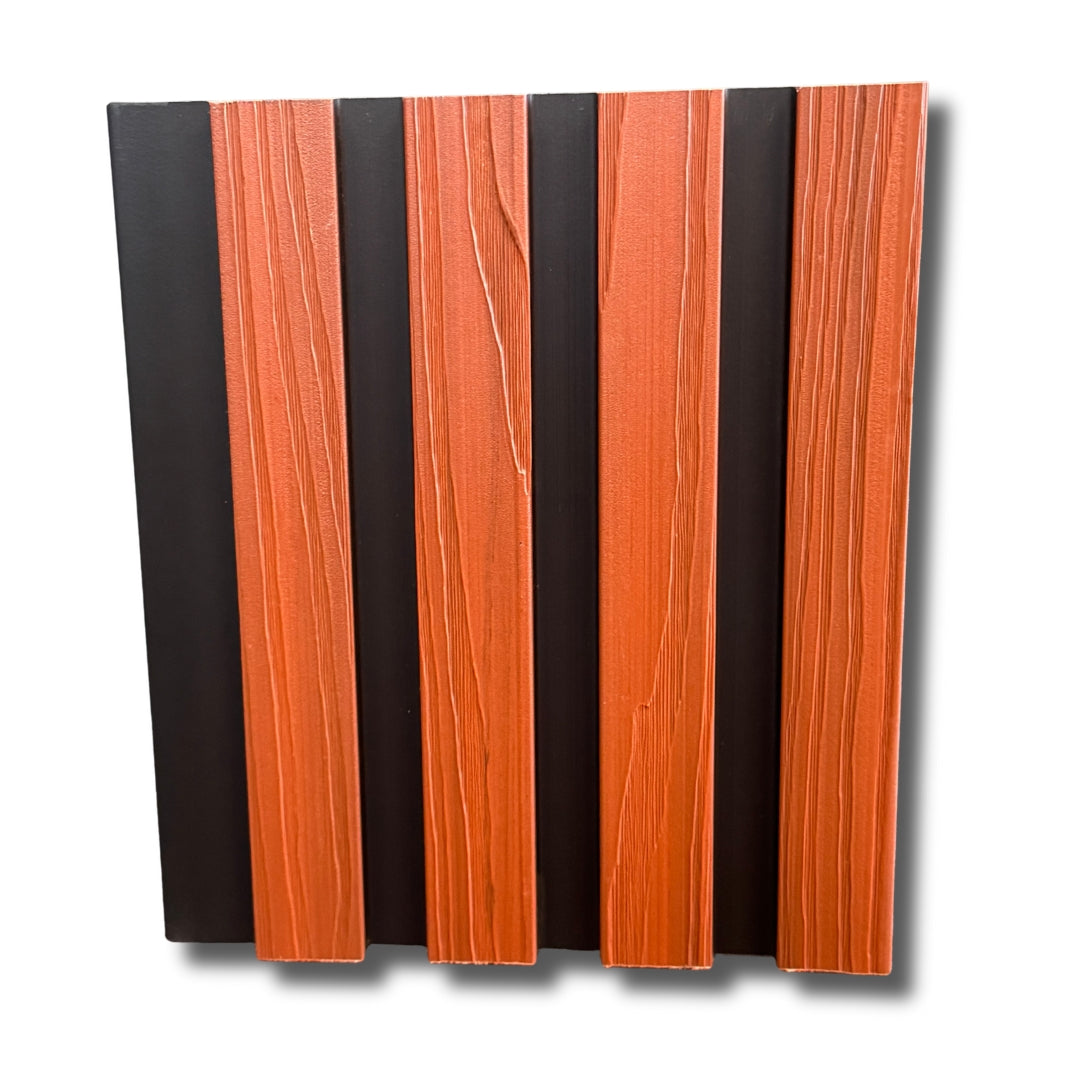 red wood slim line composite wall cladding