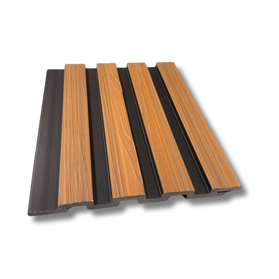 slim line oak composite wall cladding
