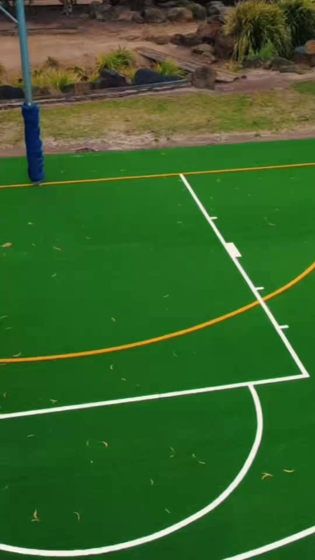 Another basketball and netball court combo using the Ausgrass multi purpose sports grass
