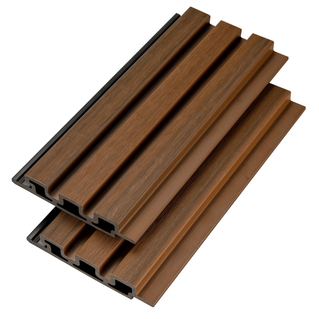 Aurora Cladding 3.4m length - Teak- composite cladding – Ausgrass