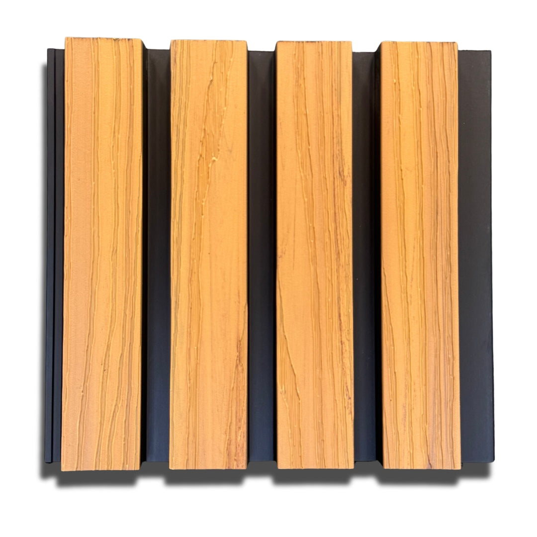 texted oak composite wall cladding