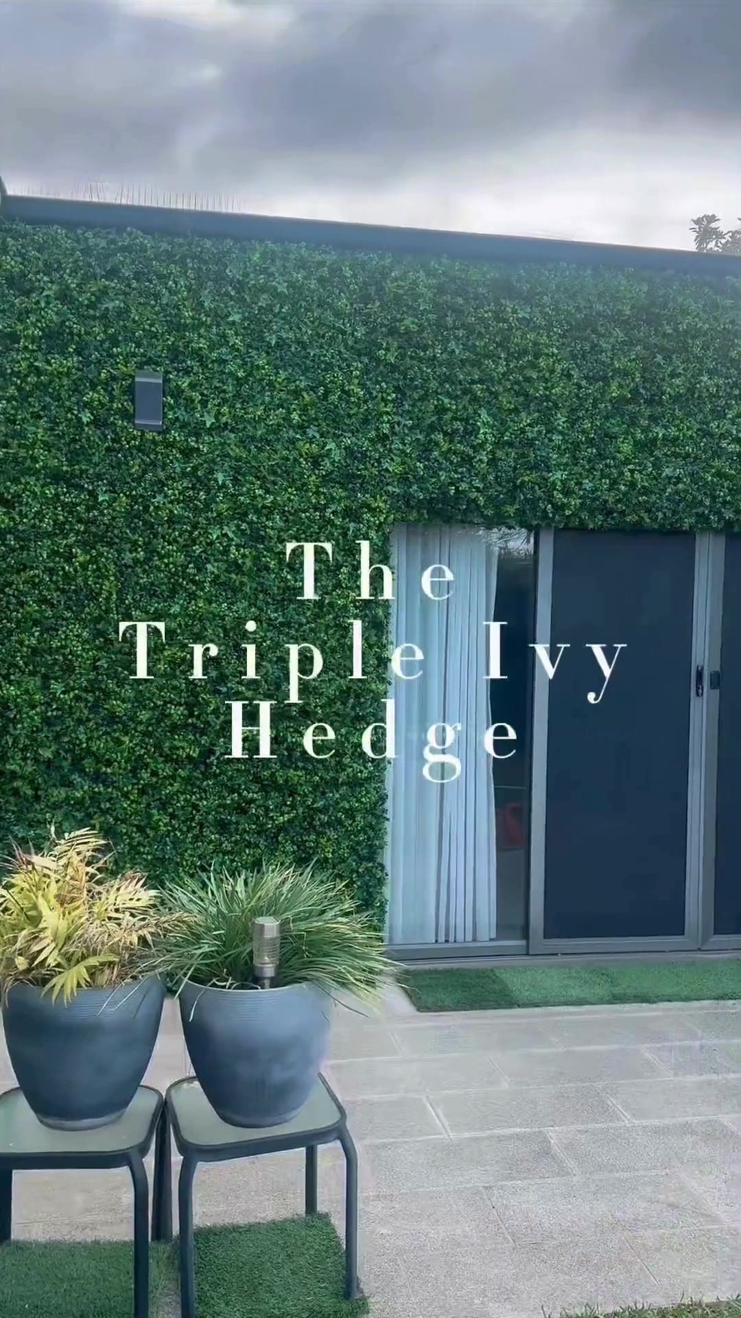 ivy artificial plant hedge