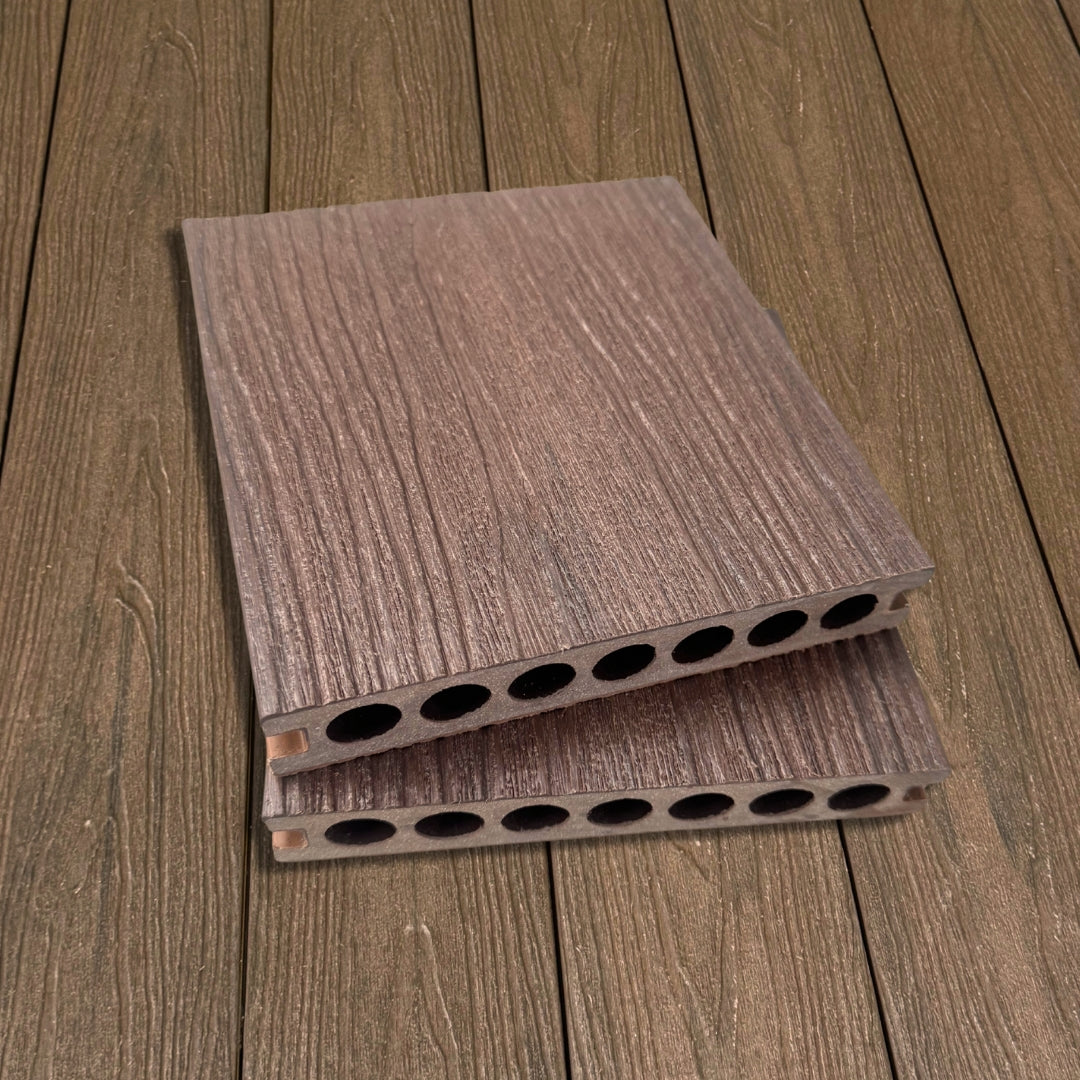 walnut co extrusion composite decking