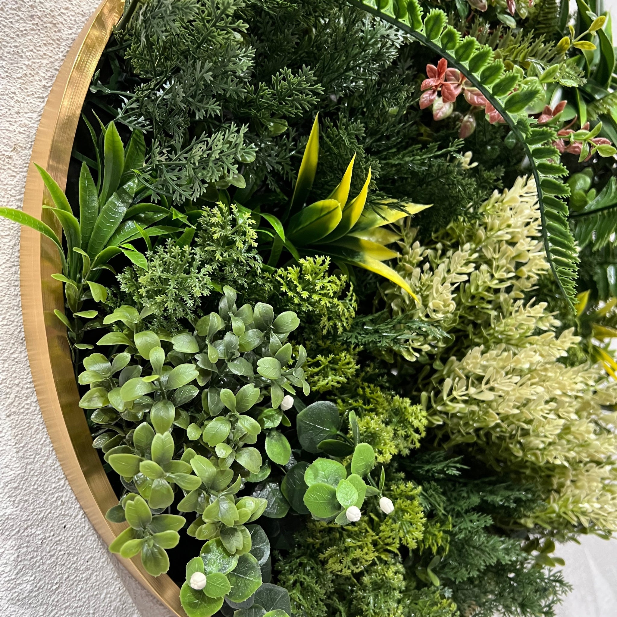 artificial garden wall vertical garden disc